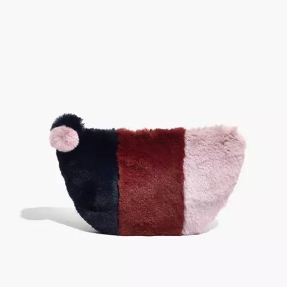 Madewell Faux-Fur Half Moon Pouch NEW - Picture 1 of 6